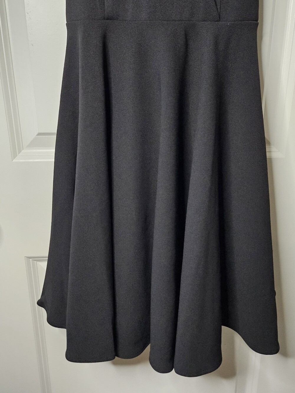 Lulus Black Fit & Flare Skater Cocktail Dress Strappy Back Size S Cocktail NWT - Picture 5 of 15